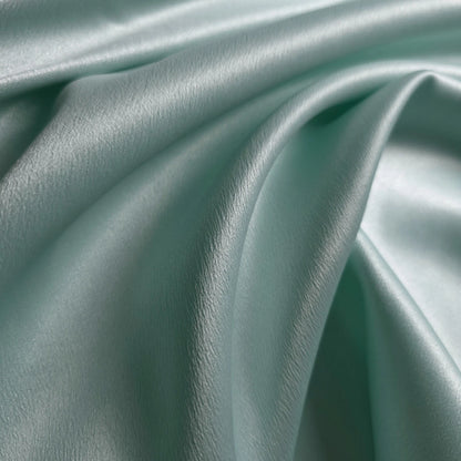 GREEN MINT GREEN CREPE SATIN