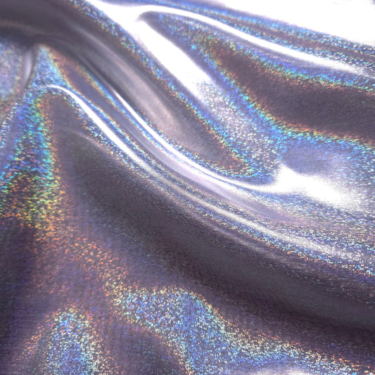 SIL SILVER RAINBOW HOLOGRAPHIC METALLIC LAME