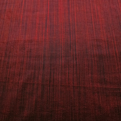 GOTHIC RUSTIC THIN STRIPE TAFFETA FABRIC BLACK RED