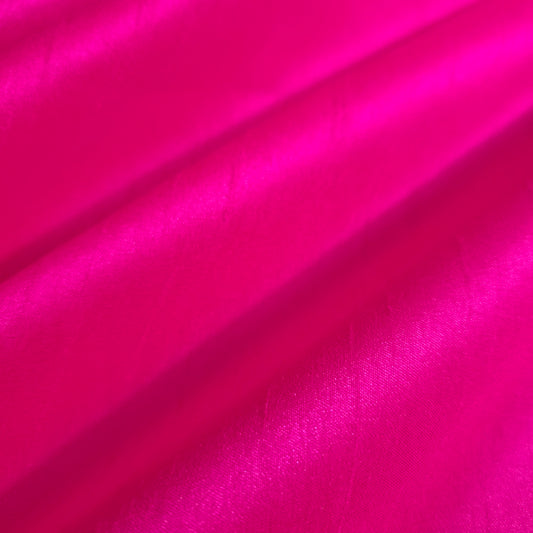NEON HOT PINK SOLID DUPIONI