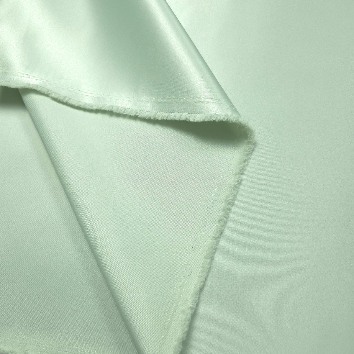 PISTACHIO MINT GREEN PEAU DE SOIE PORCELAIN DULL SATIN FABRIC