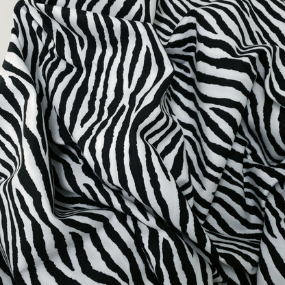 ZEBRA PRINT COTTON UPHOLSTERY VELVET