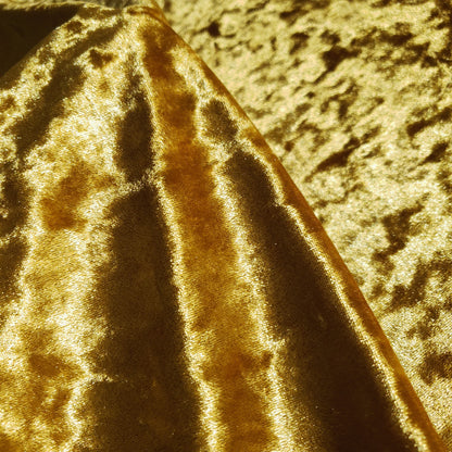 ICE CRUSH VELOUR STRETCH VELVET GOLD BRASS