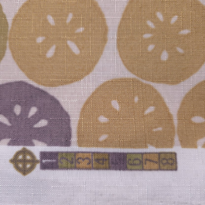 SAND DOLLAR CITRUS FAUX LINEN DRAPERY FABRIC