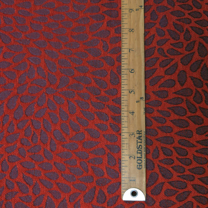 RAINDROP CONTEMPORARY CHENILLE RED GRAY