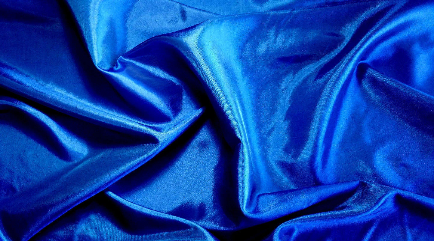 Royal Blue Polyester Taffeta Fabric by the Yard | 58" Lining Material