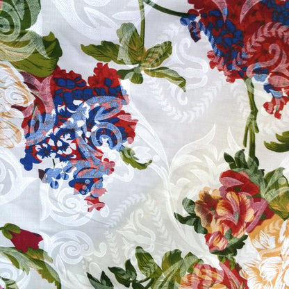 PROVINCIAL FLORALS DAMASK POLYCOTTON