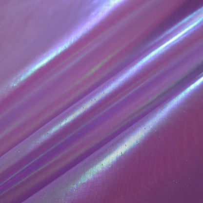PNK LILAC PINK GREEN HOLOGRAPHIC IRIDESCENT METALLIC LAME