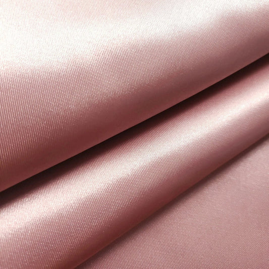 Heavy DUSTY ROSE PINK Bridal Duchess Satin Fabric 58" By The Yard Glossy Poly