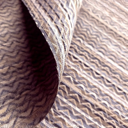 BERNATO DISCO ZIG ZAG WAVE UPHOLSTERY FABRIC
