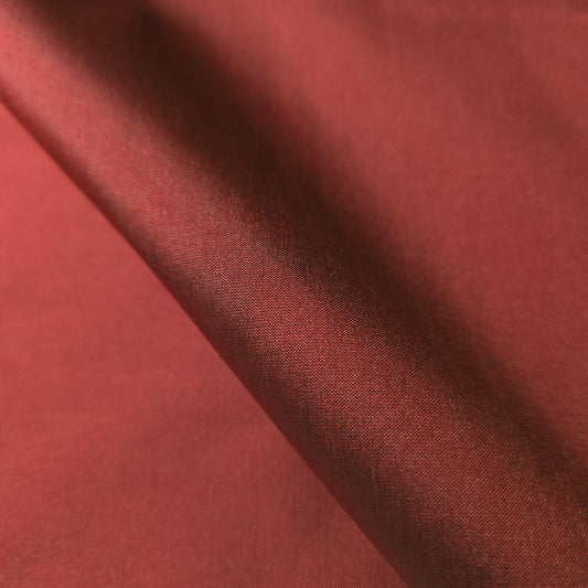 FAUX SILK LUXURY TAFFETA CRIMSON RED