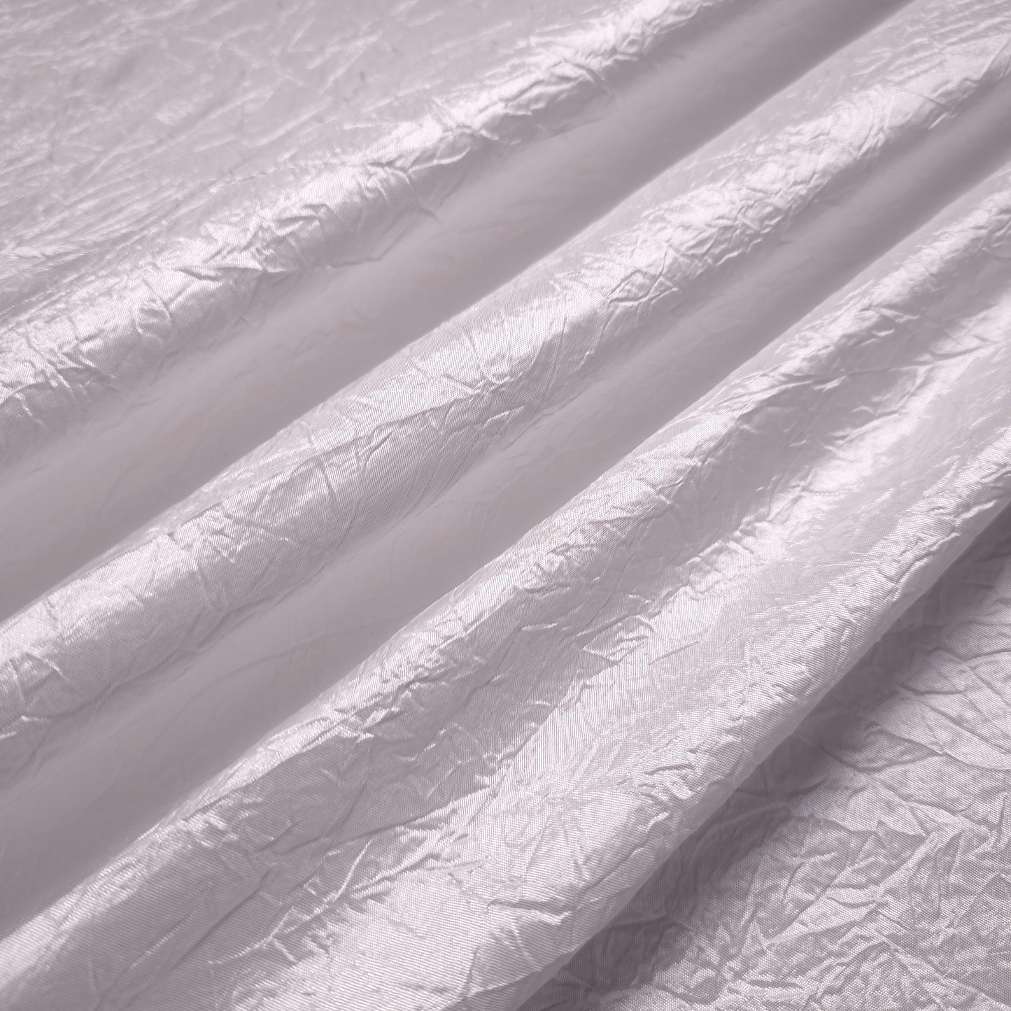 CRINKLE TAFFETA FABRIC WHITE