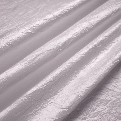 CRINKLE TAFFETA FABRIC WHITE