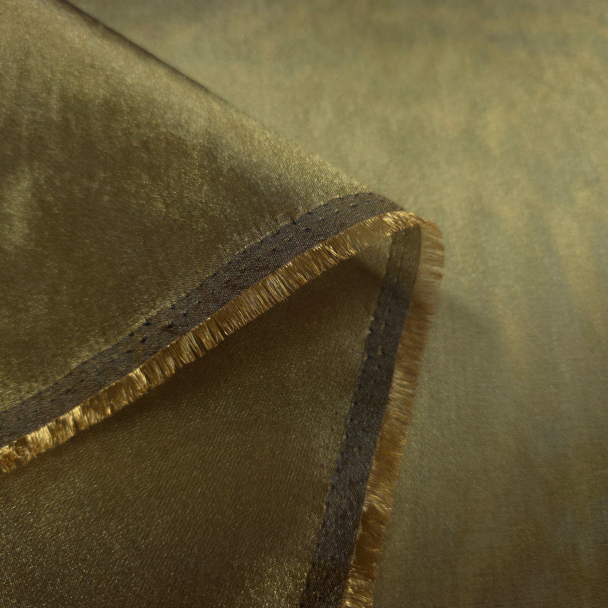 SHADOW BRASS GOLD TWO-TONE CRYSTAL ORGANZA FABRIC