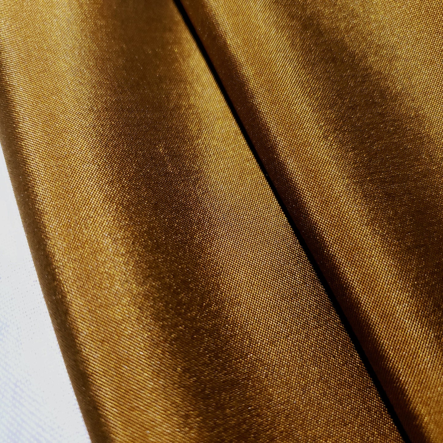FAUX SILK LUXURY TAFFETA BRONZE GOLD