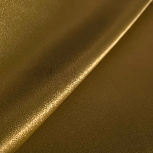 OLIVE BRONZE GOLD CREPE SATIN