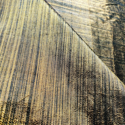 GOLD BLACK HEATHER STRIPE TAFFETA