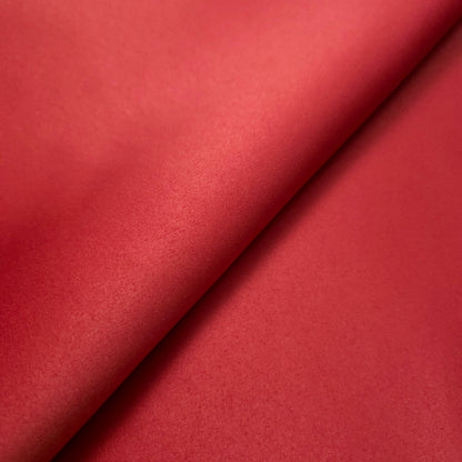 BRIGHT RED PEAU DE SOIE PORCELAIN DULL SATIN FABRIC