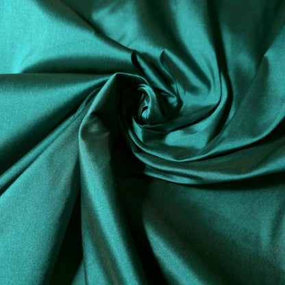 FAUX SILK LUXURY TAFFETA JEWEL TEAL GREEN