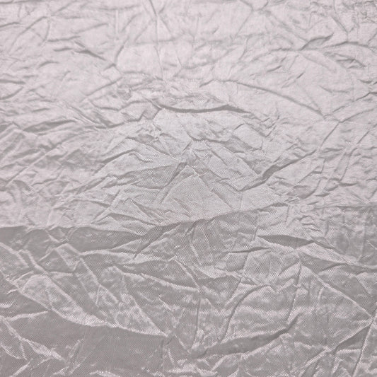 CRINKLE TAFFETA FABRIC WHITE