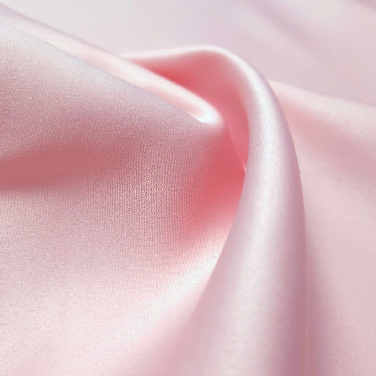 PINK BLUSH PEAU DE SOIE PORCELAIN DULL SATIN FABRIC