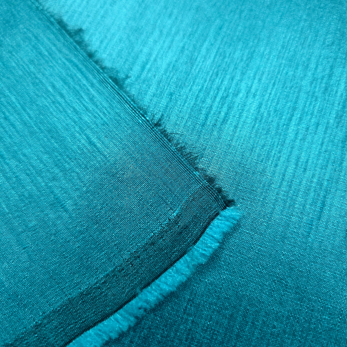 LAGOON BLUE TEAL TAJ DUPIONI FAUX SILK FABRIC