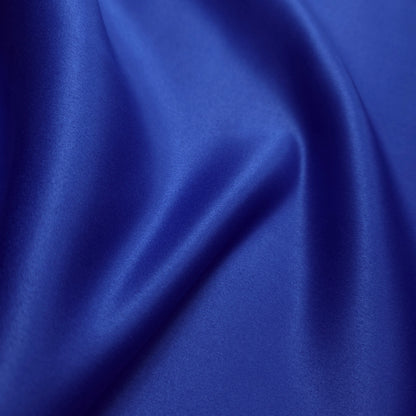 ROYAL BLUE PEAU DE SOIE PORCELAIN DULL SATIN FABRIC