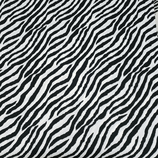 ZEBRA PRINT COTTON UPHOLSTERY VELVET