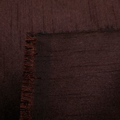REGAL ESPRESSO BROWN POLY DUPIONI FABRIC SHOT WITH BLACK