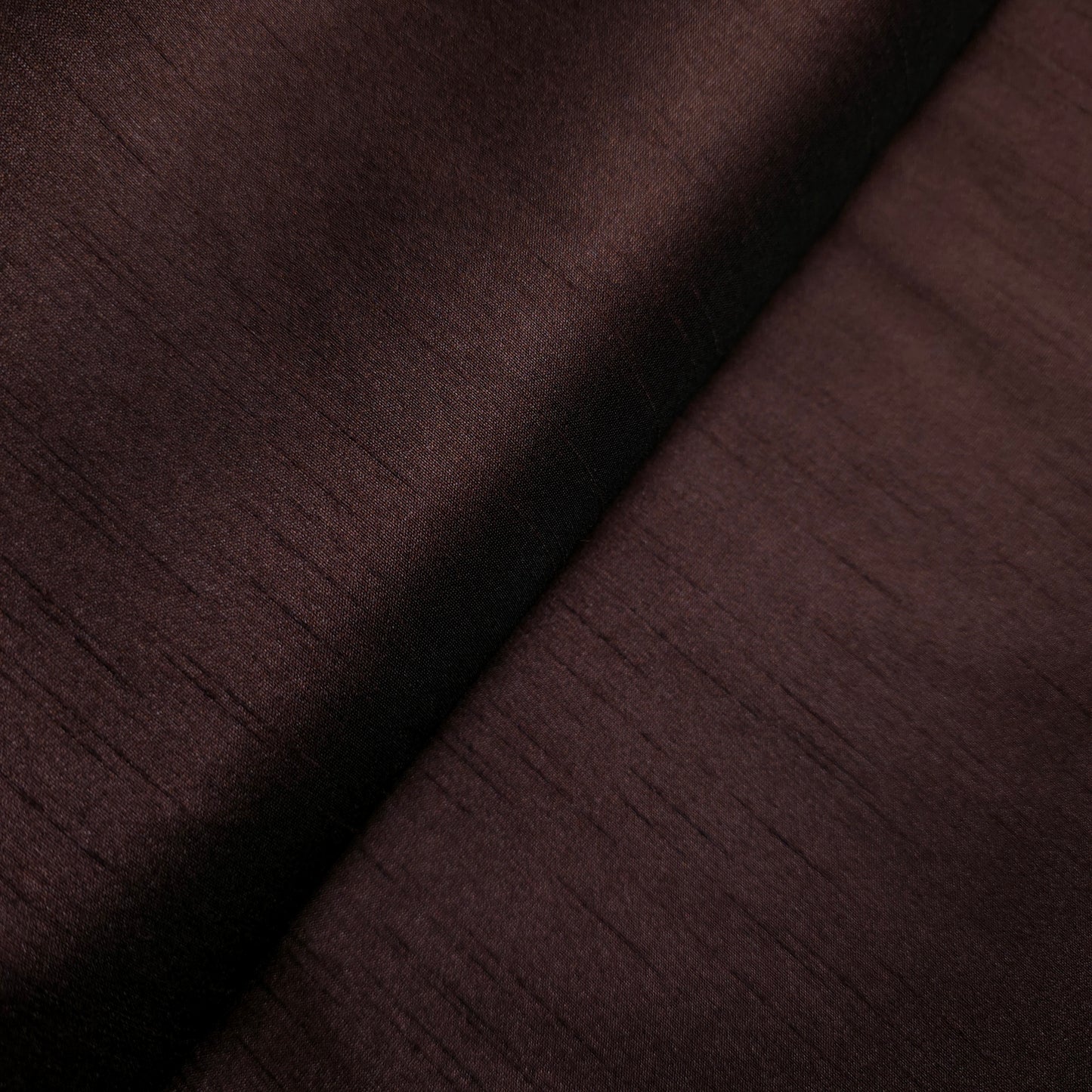 REGAL ESPRESSO BROWN POLY DUPIONI FABRIC SHOT WITH BLACK