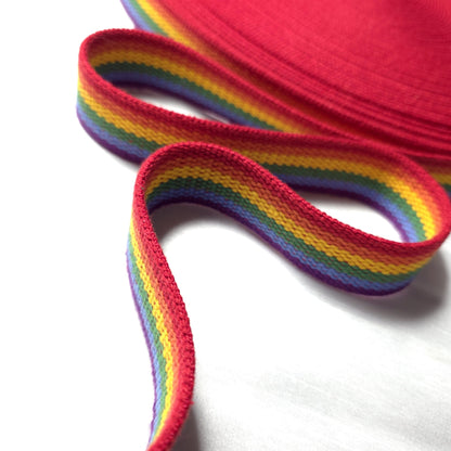 RAINBOW STRIPE COTTON WEBBING