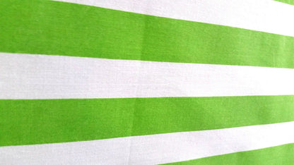 ONE INCH TRIPE PRINT LIME GREEN