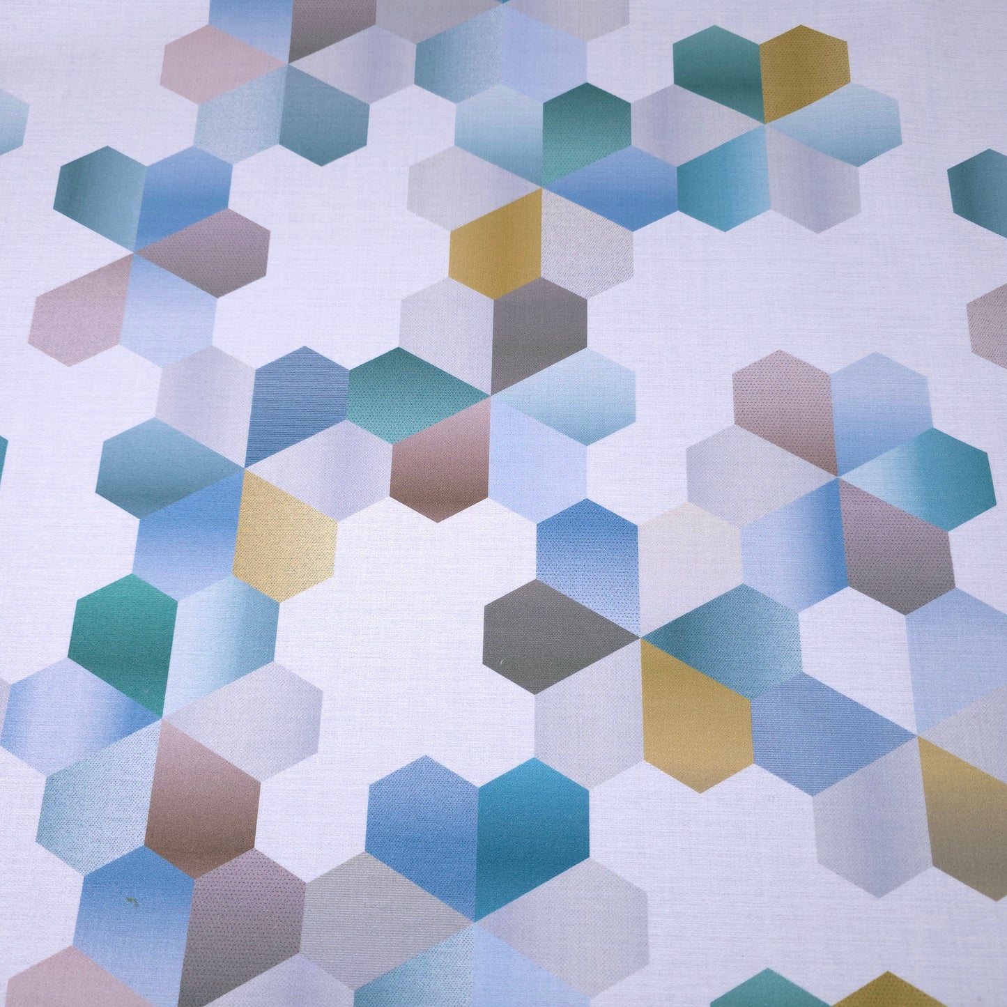 HEXAGON MULTICOLOR UPHOLSTERY PVC VINYL FABRIC