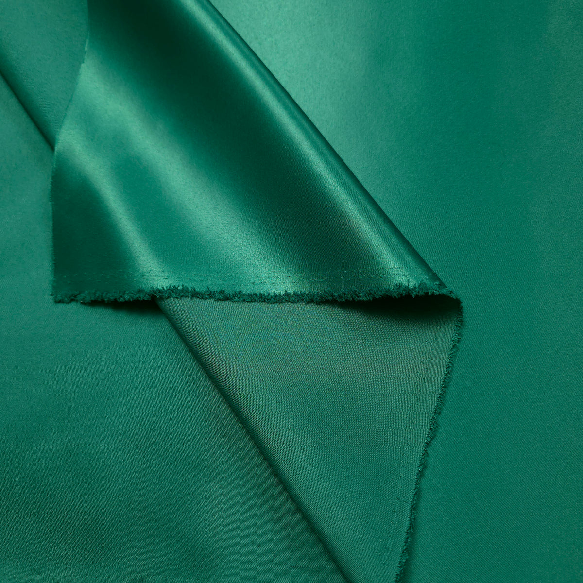 HUNTER GREEN PEAU DE SOIE PORCELAIN DULL SATIN FABRIC