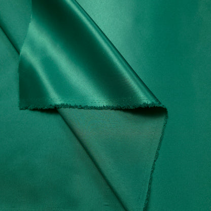 HUNTER GREEN PEAU DE SOIE PORCELAIN DULL SATIN FABRIC