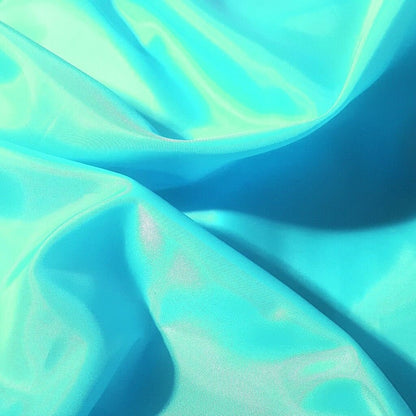TURQUOISE BLUE POLYESTER LINING , WIDE,