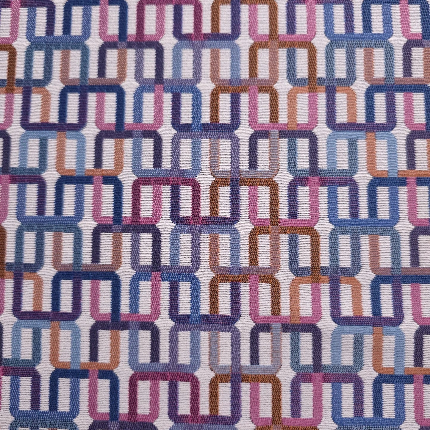 KNOLL TEXTILES DACTYL GEOMETRIC CHAIN LINK UPHOLSTERY