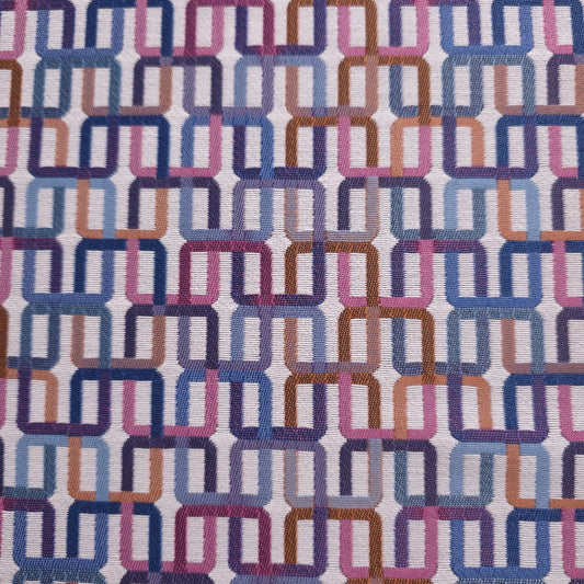 KNOLL TEXTILES DACTYL GEOMETRIC CHAIN LINK UPHOLSTERY