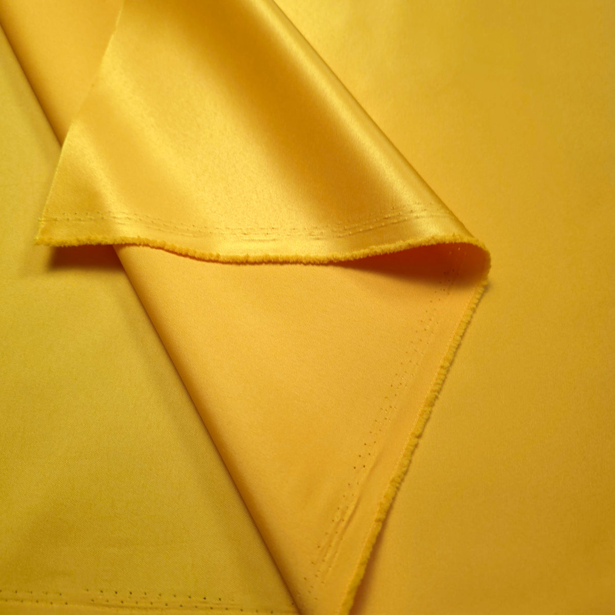 CANARY YELLOW PEAU DE SOIE PORCELAIN DULL SATIN FABRIC