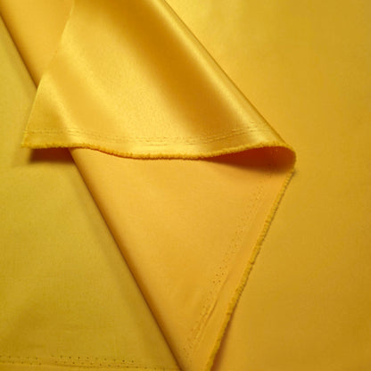 CANARY YELLOW PEAU DE SOIE PORCELAIN DULL SATIN FABRIC