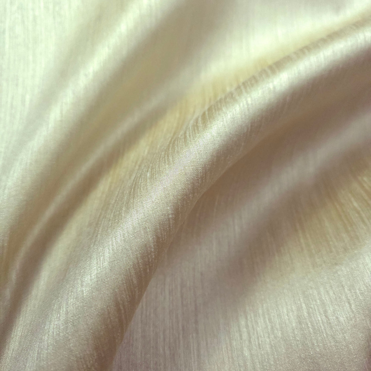 CHAMPAGNE IVORY TAJ DUPIONI FAUX SILK FABRIC