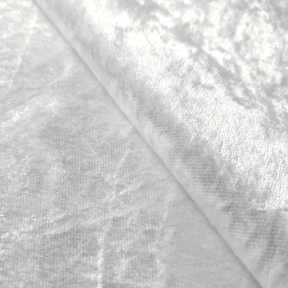 ICE CRUSH VELOUR STRETCH VELVET WHITE