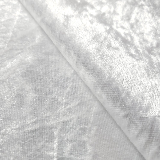 ICE CRUSH VELOUR STRETCH VELVET WHITE