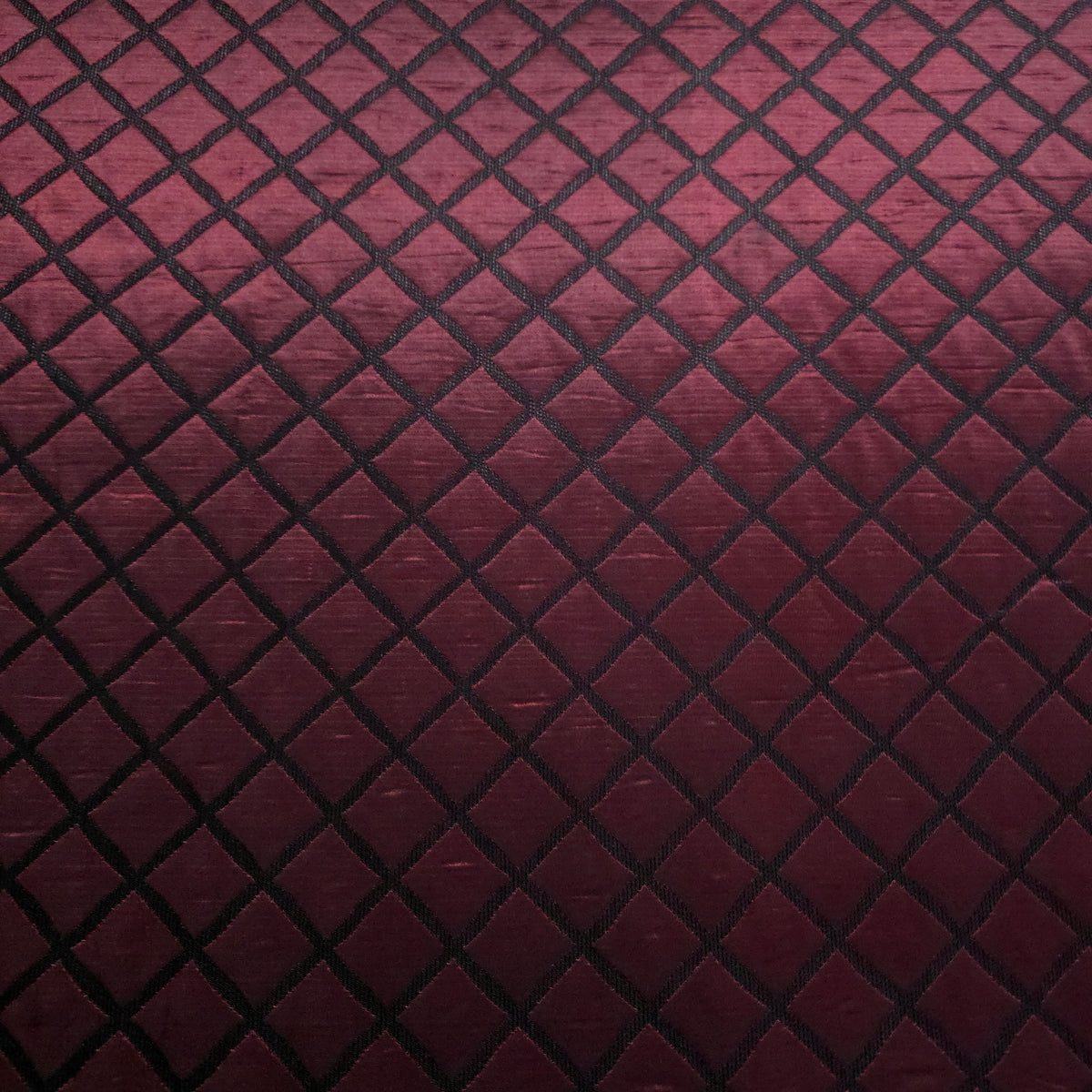 BURGUNDY WINE QUILTED TAFFETA BROCADE FABRIC