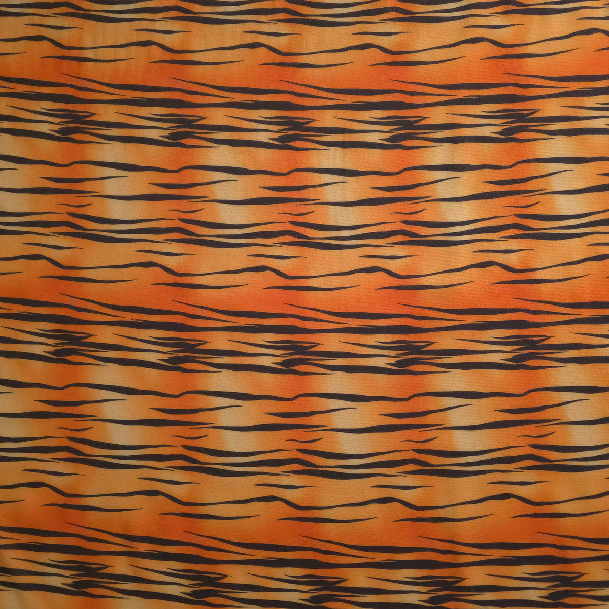 ORANGE BROWN TIGER PRINT CHIFFON
