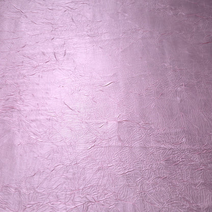 PINK CRINKLE DULL SATIN FABRIC