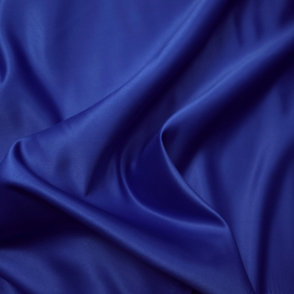 ROYAL BLUE PEAU DE SOIE PORCELAIN DULL SATIN FABRIC