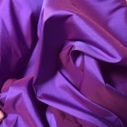 FAUX SILK LUXURY TAFFETA PURPLE RED