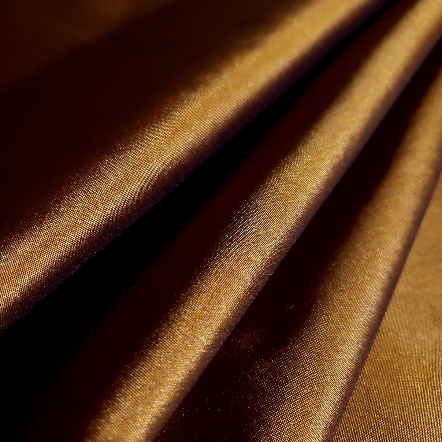 FAUX SILK LUXURY TAFFETA BRONZE GOLD