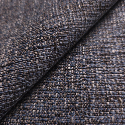CHARCOAL BLUE BOUCLE UPHOLSTERY